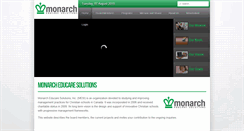 Desktop Screenshot of monarcheducare.org