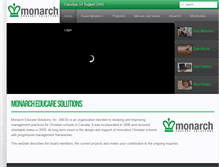 Tablet Screenshot of monarcheducare.org